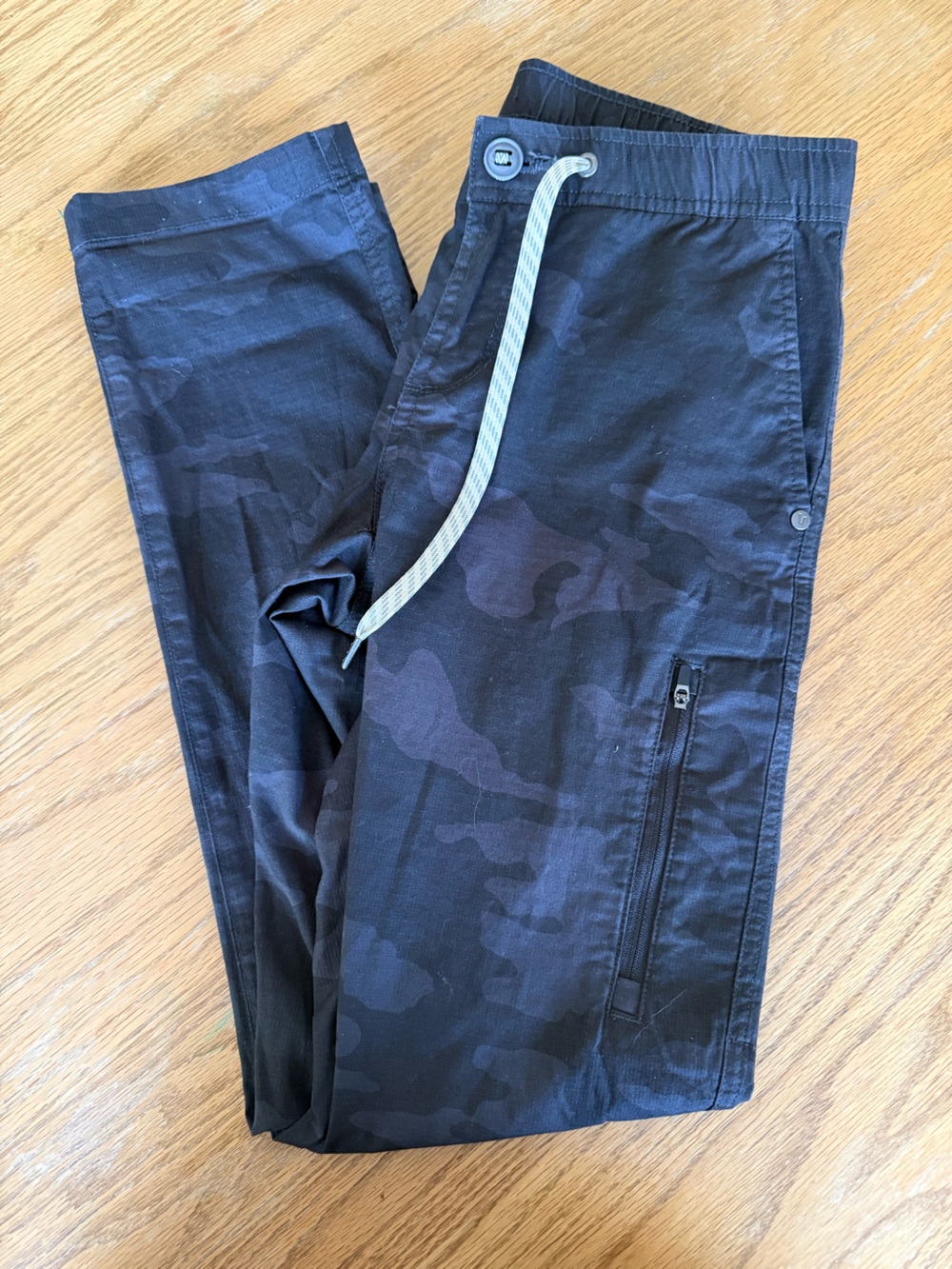 Vuori Ripstop Pants Black Gray Camo XS